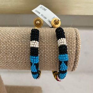 Beaded Hoop Earrings